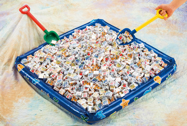 粗品・景品・ノベルティの粗品屋本舗 フーセンガムいろいろすくいどり約100人用
