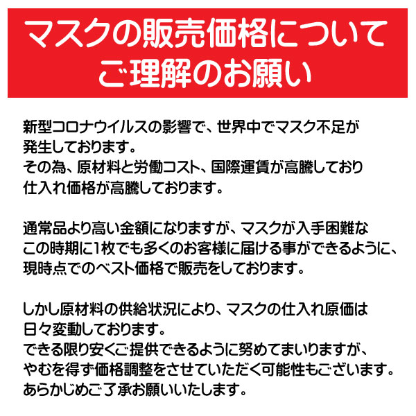 三層構造 不織布マスク５０枚入・粗品屋本舗