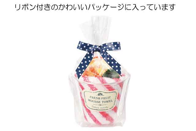 粗品・景品・プチギフト・ノベルティ・記念品の粗品屋本舗　かわいさ100％！ストラップ付きのフレッシュムースタオル