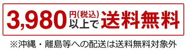 3,980円以上送料無料（沖縄・離島除く）