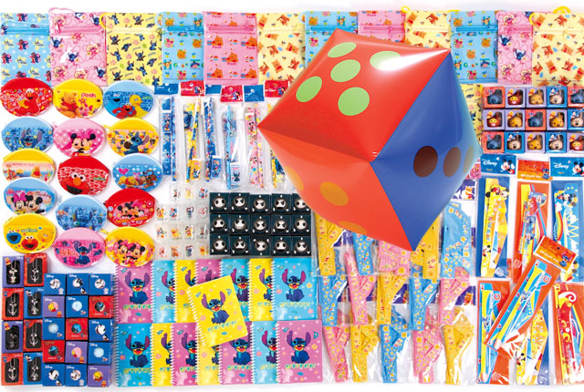 粗品・景品・ノベルティ・記念品の粗品屋本舗 サイコロころころキャラクタープレゼント約35人用 サイコロで抽選会