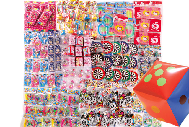 粗品・景品・ノベルティ・記念品の粗品屋本舗　サイコロころころおもちゃプレゼント約３５人用　サイコロで抽選会