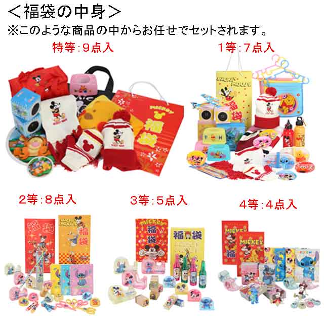 粗品・景品・ノベルティ・記念品の粗品屋本舗　キャラクター福袋抽選会セット